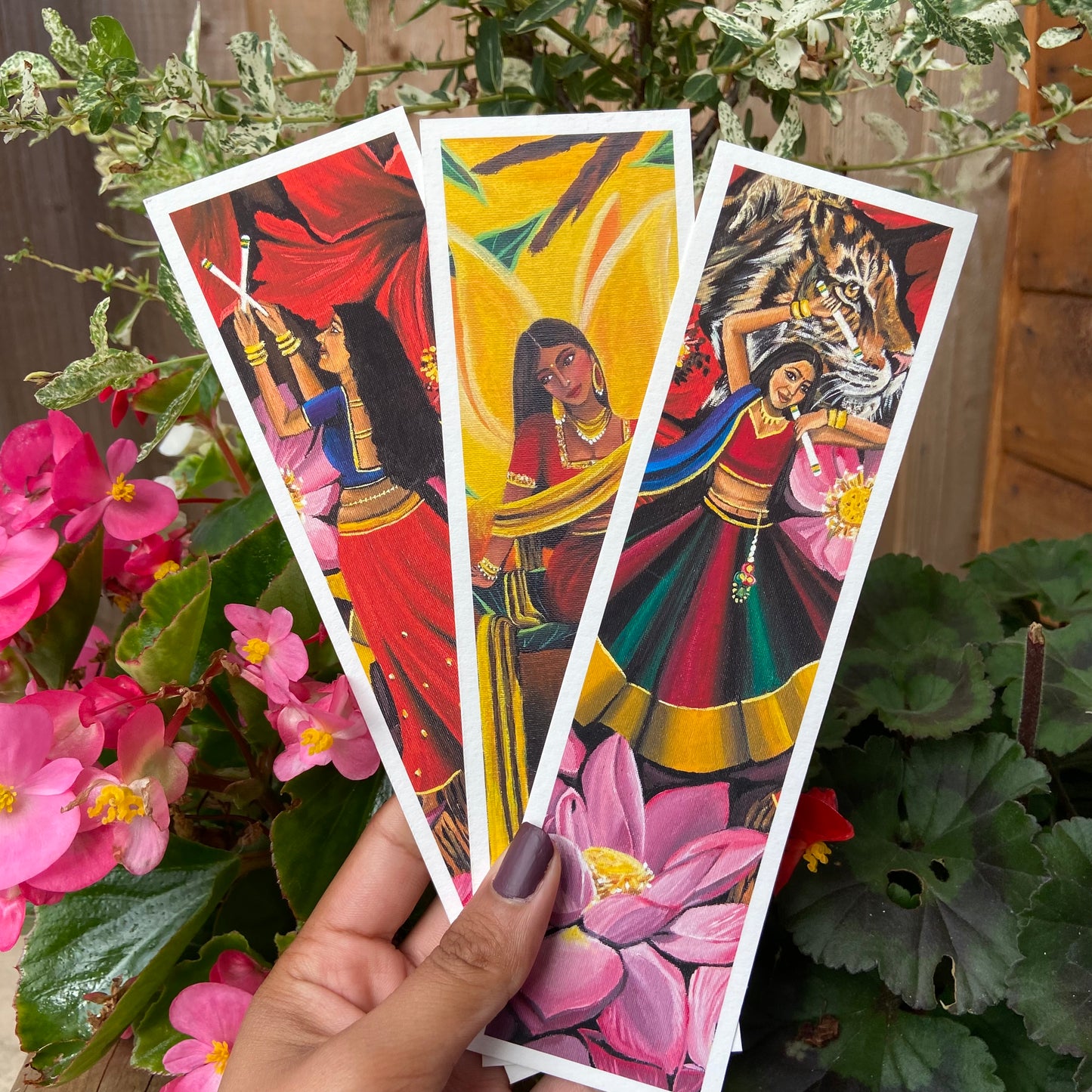 Set of 3 South Asian Women Bookmarks