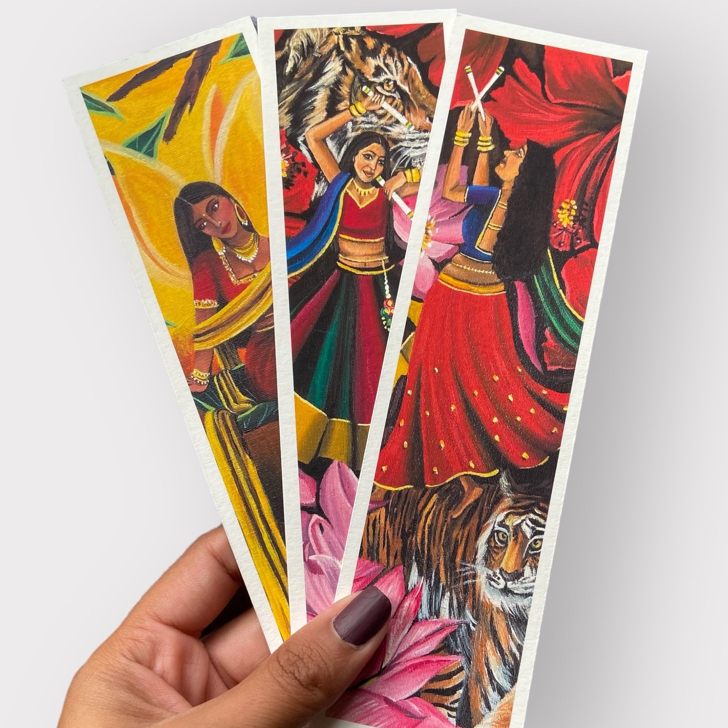 Set of 3 South Asian Women Bookmarks